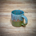 MUGS - BLUE & GREEN DESIGN