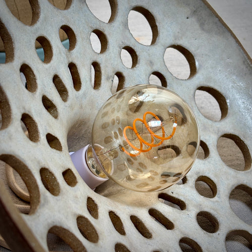 BARNSHADE - BROWN SPECKLE HOLE PATTERN
