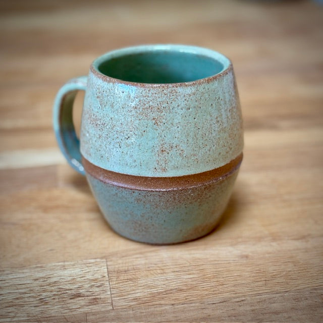 COFFEE MUG - FOG BLUE & LIGHT GREEN