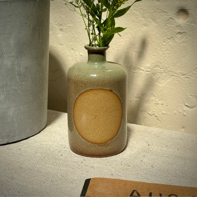FLOWER VASE - MOSS W/ BIG CIRCLE