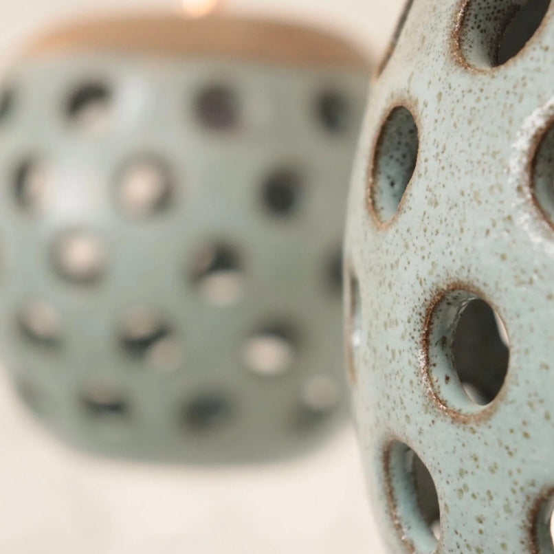 CHANDELIER - BLUE BEEHIVE PENDANTS