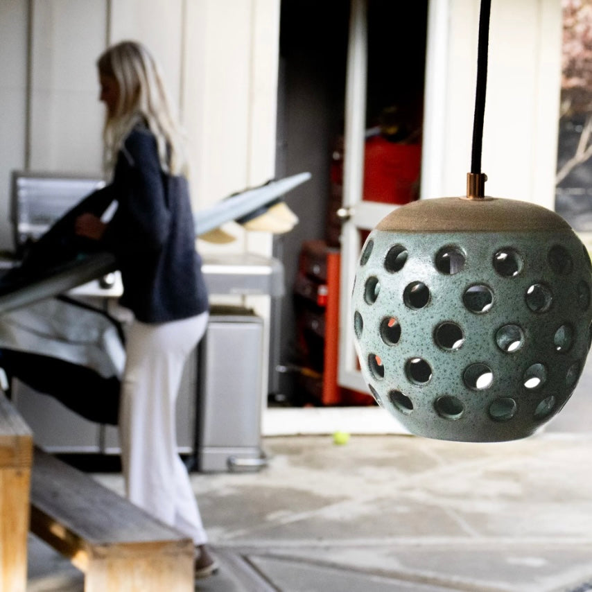 CHANDELIER - BLUE BEEHIVE PENDANTS