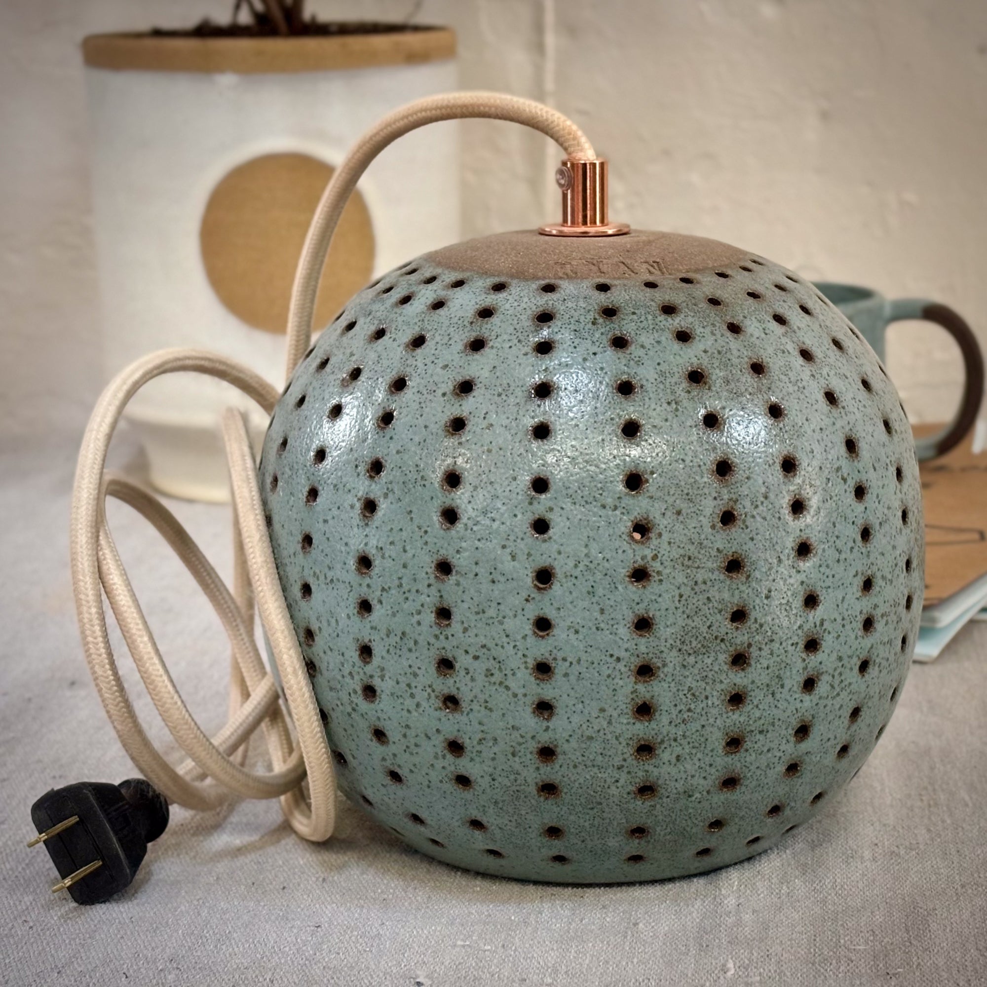 pendent lamp, ceramic pendent lamp, lighting, handmade,