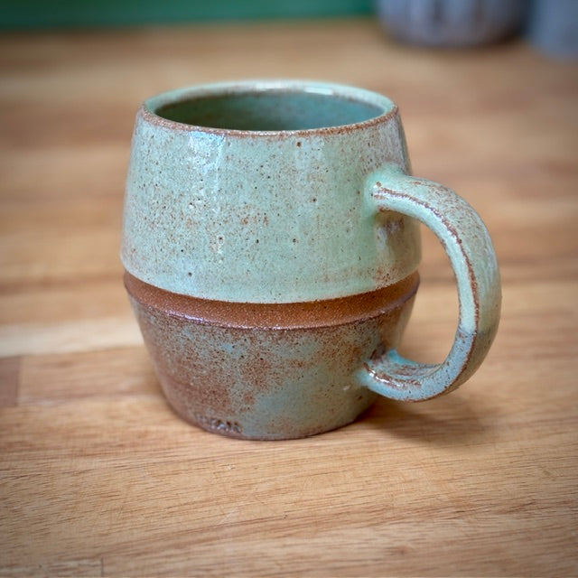COFFEE MUG - FOG BLUE & LIGHT GREEN