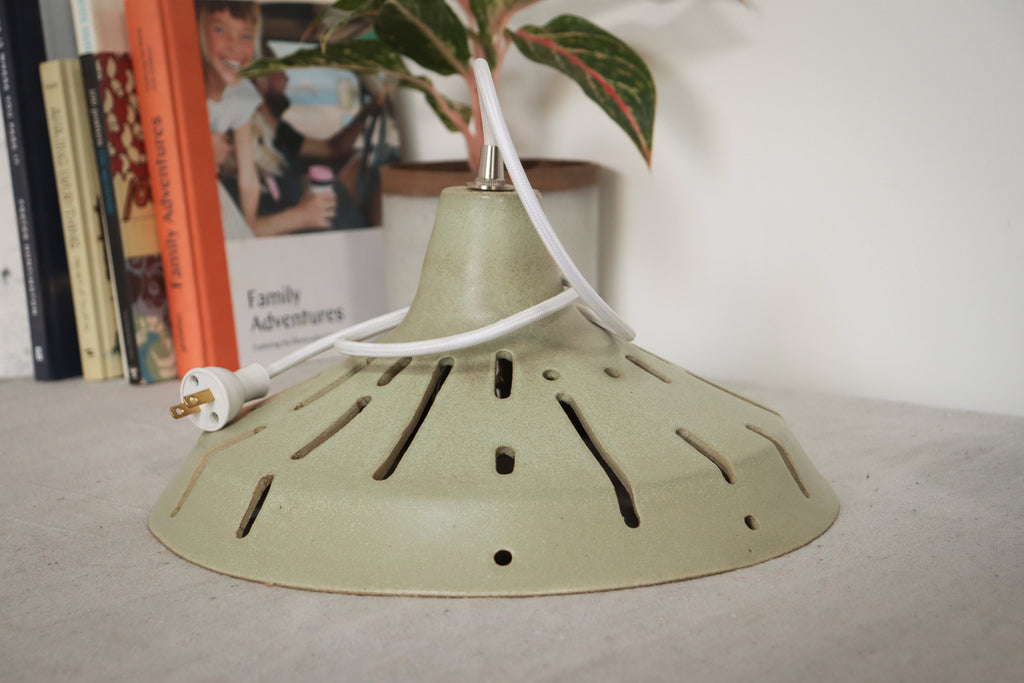 13.5” MOSS BARN SHADE PENDENT LAMP