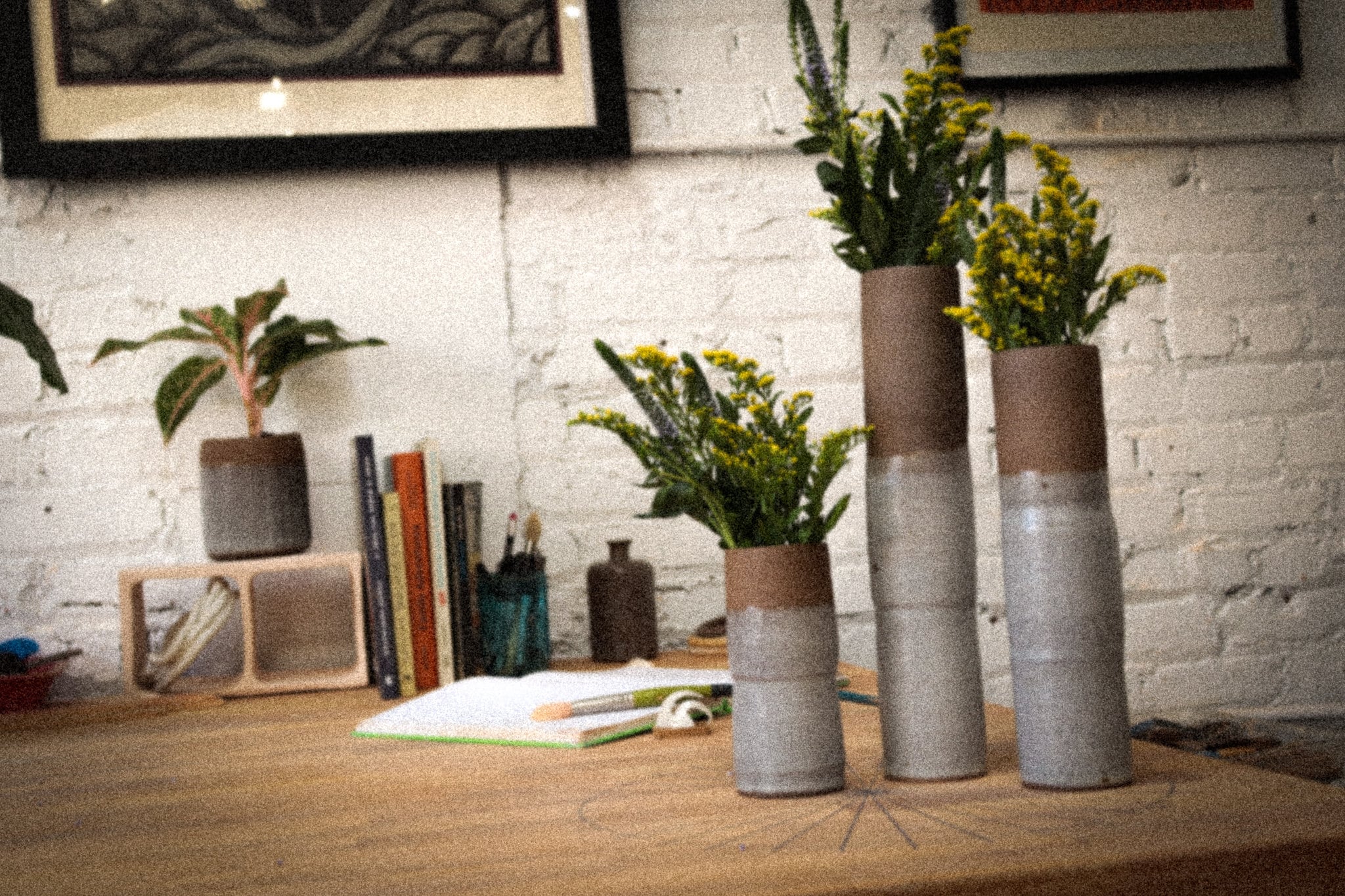3 piece flower vase.