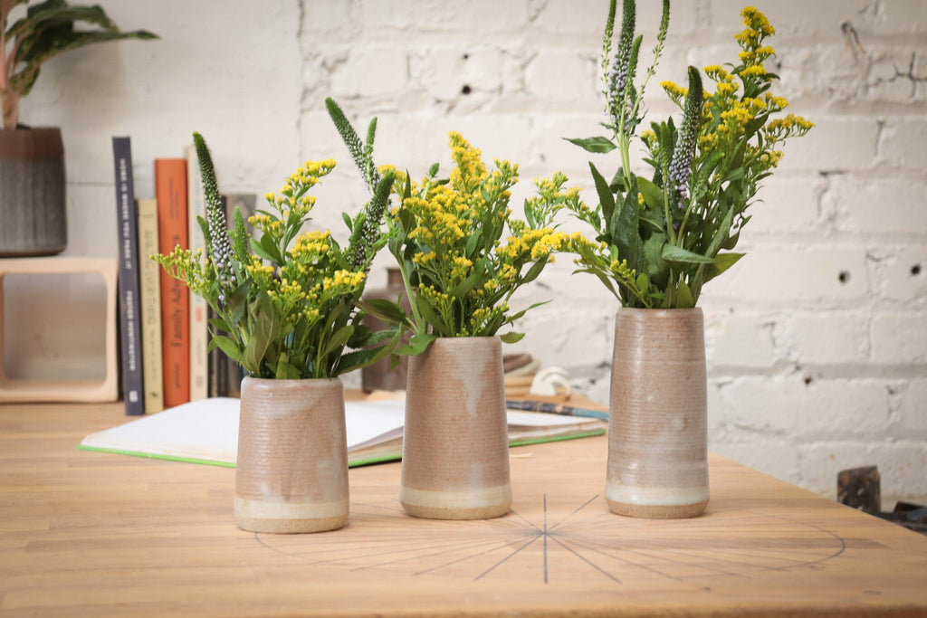 Small 3 piece flower vases