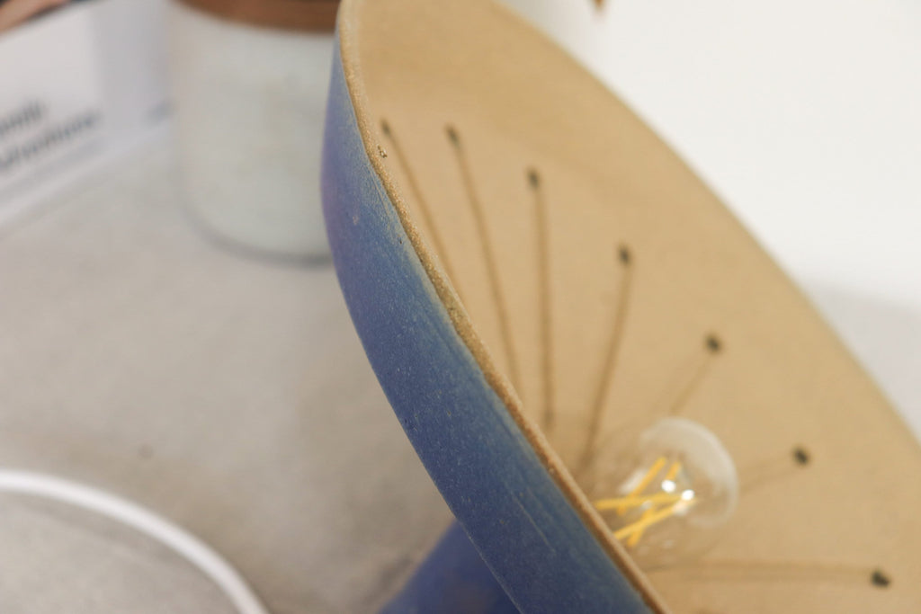 13.5” MATTE BLUE UMBRE BARN SHADE
