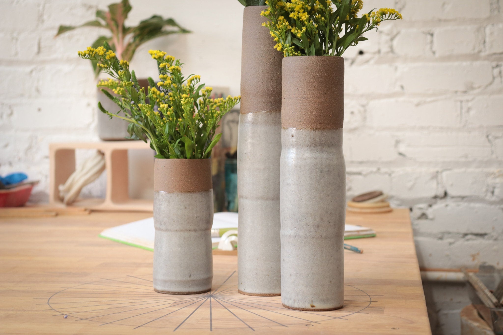 3 piece flower vase.