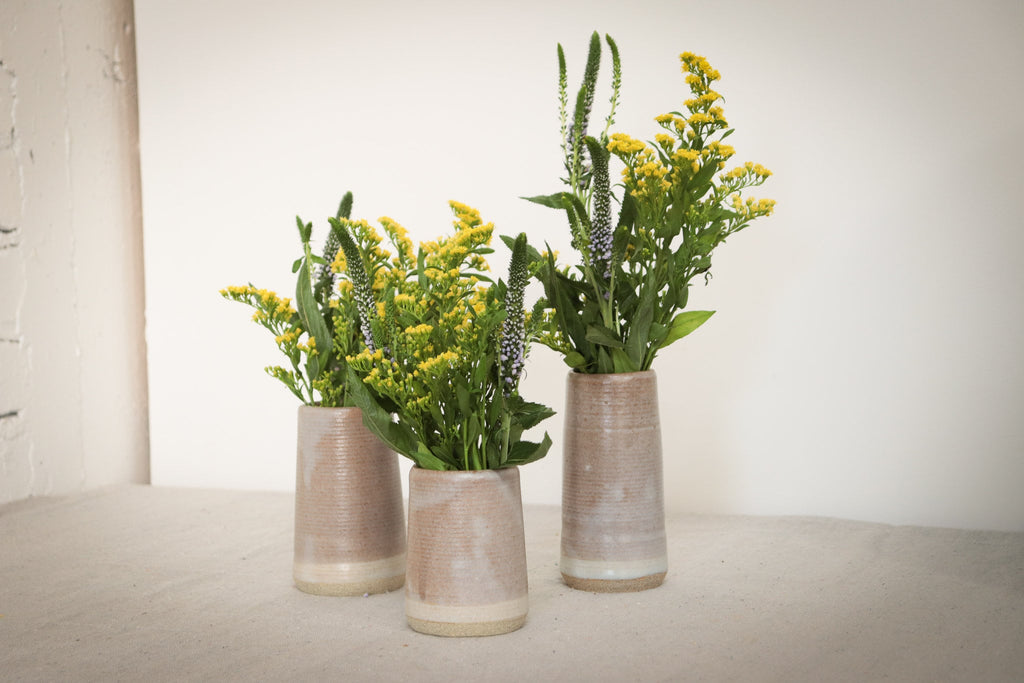Small 3 piece flower vases