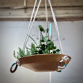 RAW CLAY PLANTER W/ DESIGN
