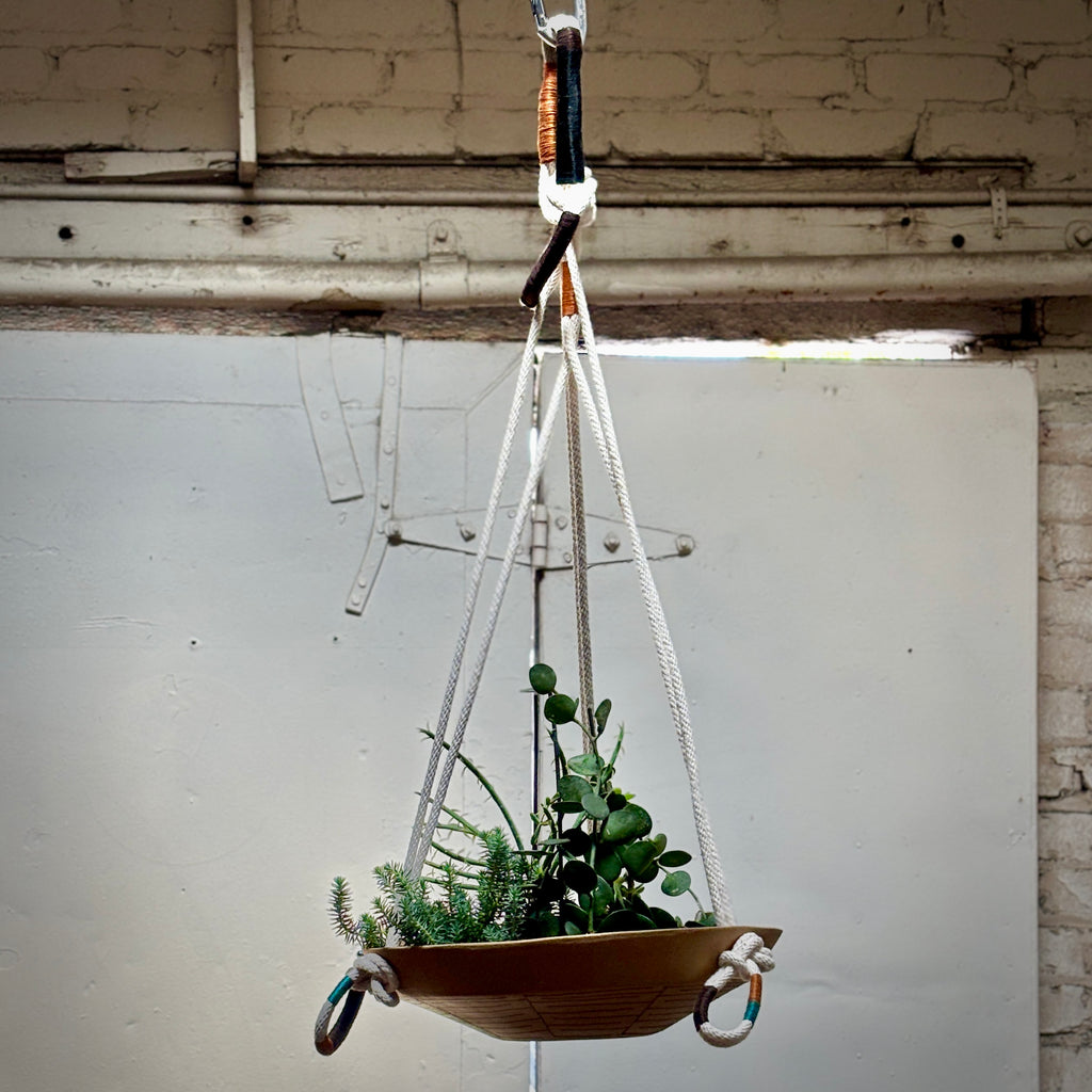 RAW CLAY PLANTER W/ DESIGN