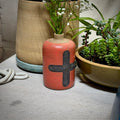 FLOWER VASE - RED & BLACK