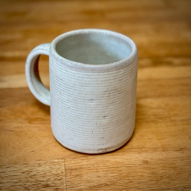 COFFEE MUG - WHITE RIBBED